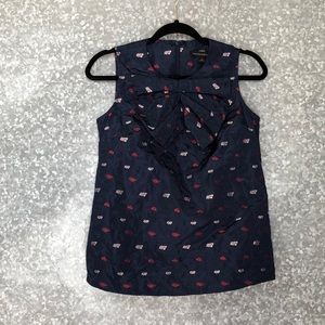 NWT Banana Republic Draped Bow Sleeveless Top